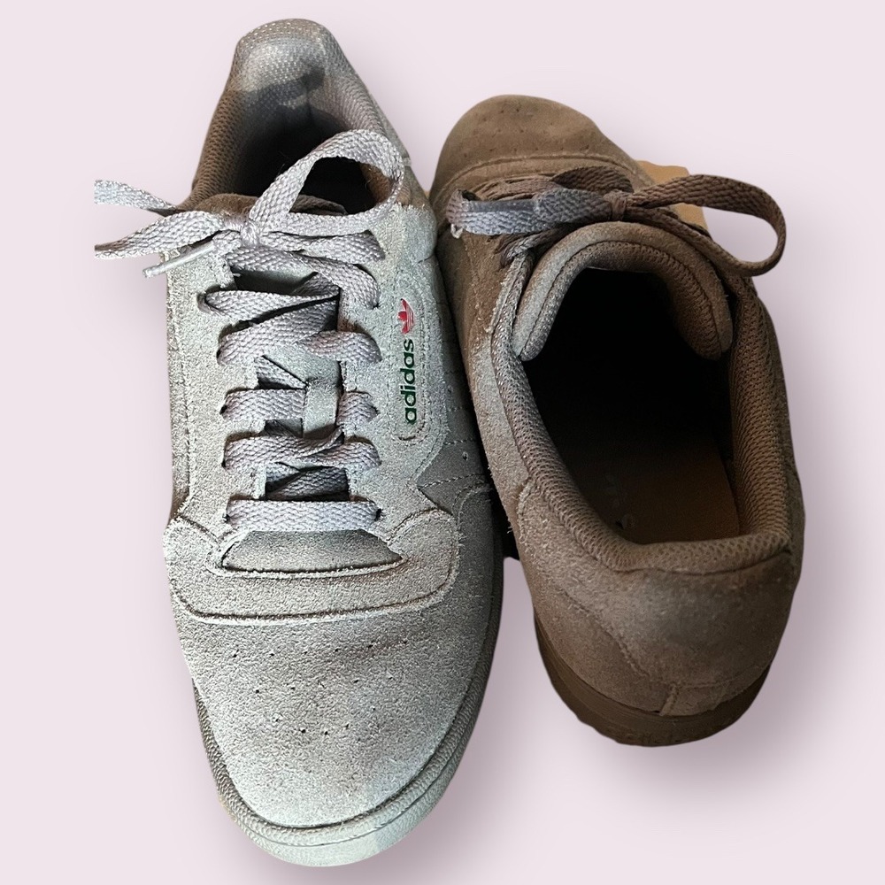 Adidas Yeezy Powerphase Calabasas Gray Suede Leather Sneakers Men's Size 6